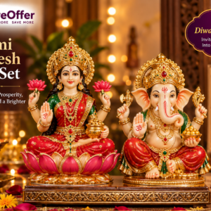 Laxmi Ganesh Idol Set for Diwali Puja & Home Decor